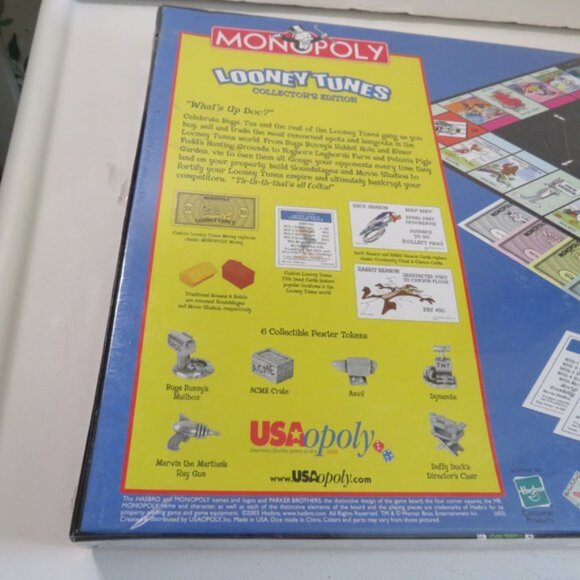 Monopoly Looney Tunes Collector's Edition by USAopoly 2003 IN WRAPPER - Picture 5 of 9